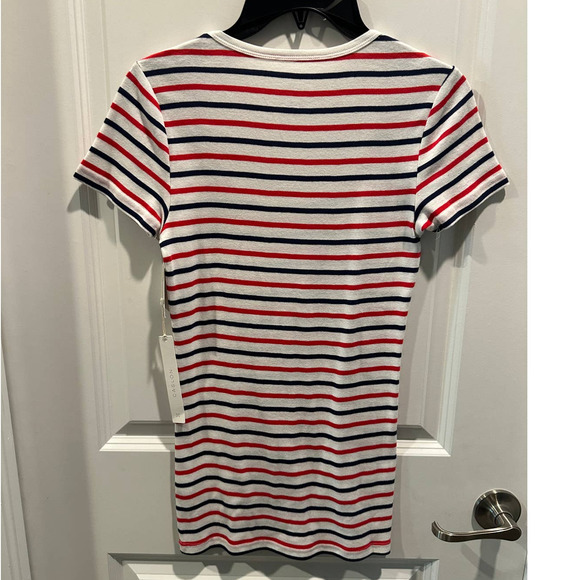 Caslon Ivory, Red, Navy Whitley Striped T-Shirt - Picture 2 of 8